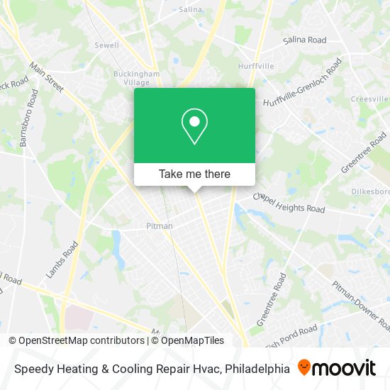 Speedy Heating & Cooling Repair Hvac map
