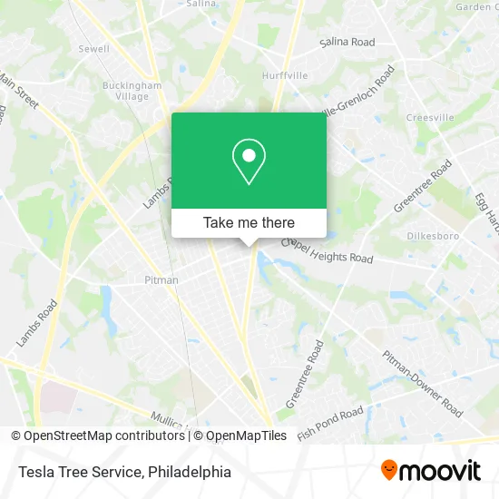 Tesla Tree Service map