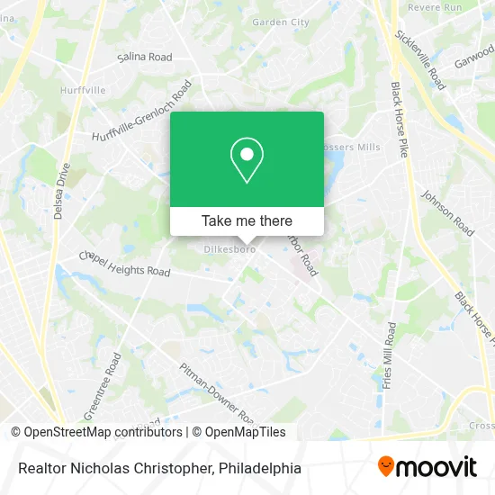 Realtor Nicholas Christopher map