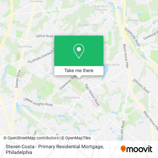 Steven Costa - Primary Residential Mortgage map