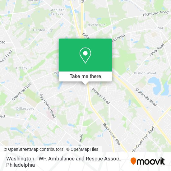 Washington TWP. Ambulance and Rescue Assoc. map