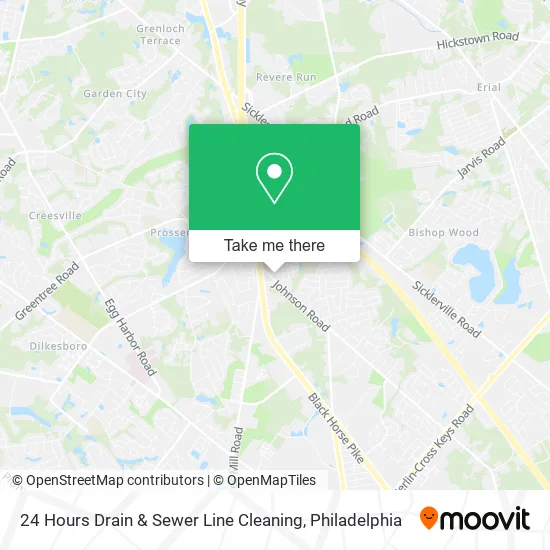 Mapa de 24 Hours Drain & Sewer Line Cleaning