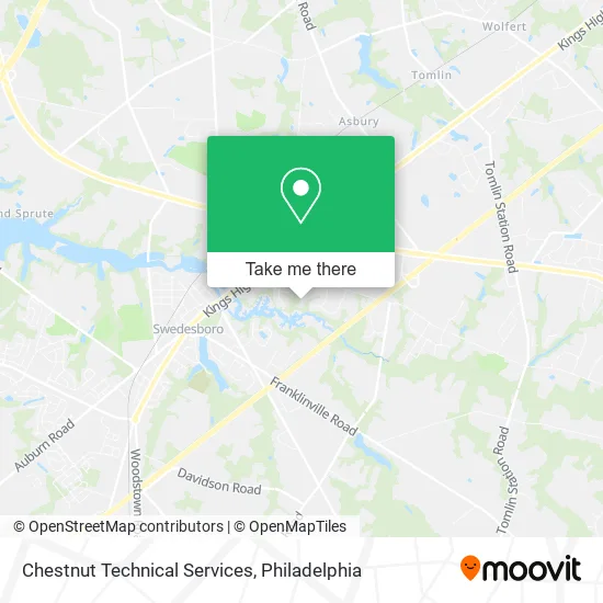 Chestnut Technical Services map