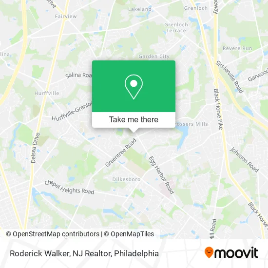 Mapa de Roderick Walker, NJ Realtor