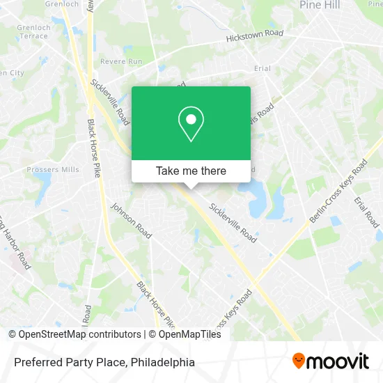 Preferred Party Place map