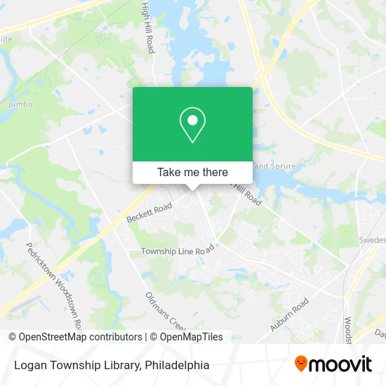 Logan Township Library map