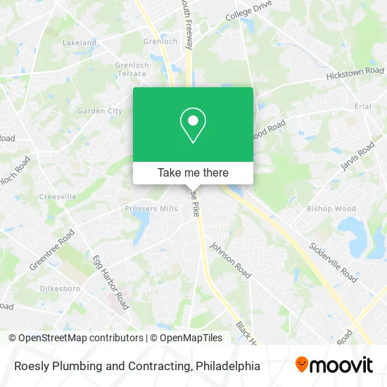Roesly Plumbing and Contracting map