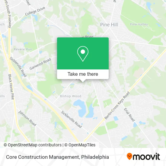 Core Construction Management map