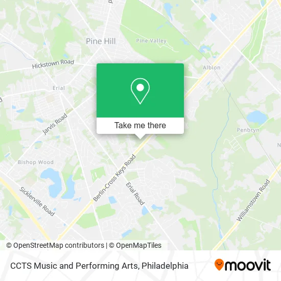 CCTS Music and Performing Arts map