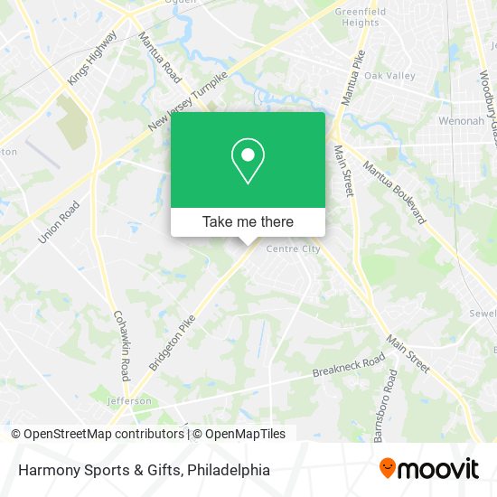 Harmony Sports & Gifts map