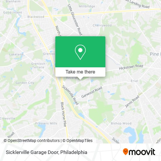 Sicklerville Garage Door map