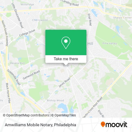 Mapa de Amwilliams Mobile Notary
