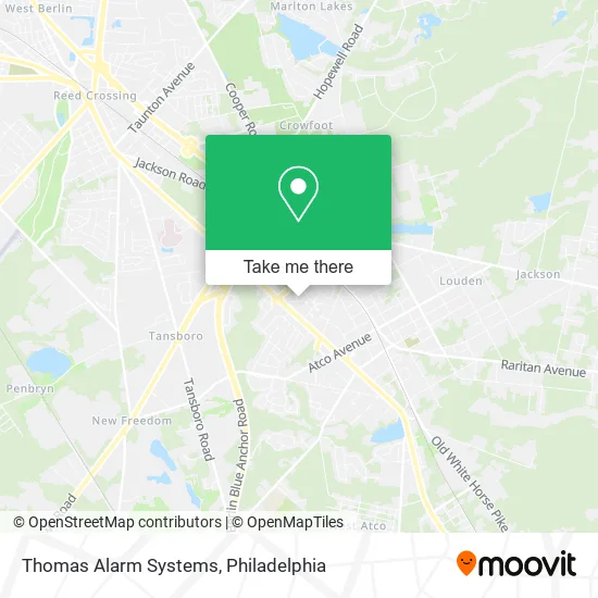 Thomas Alarm Systems map