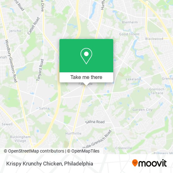 Mapa de Krispy Krunchy Chicken