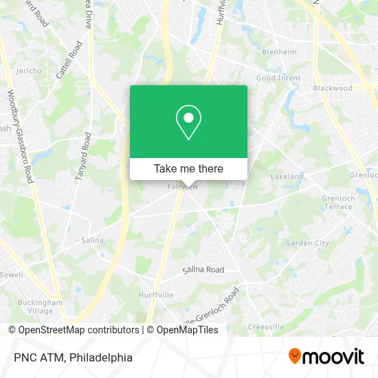 PNC ATM map
