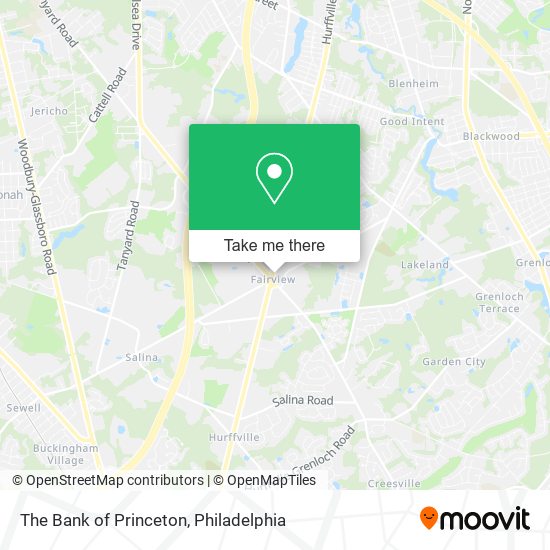 The Bank of Princeton map