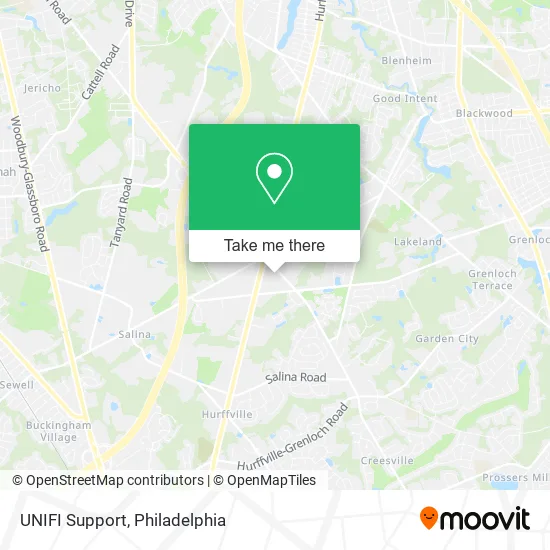 UNIFI Support map