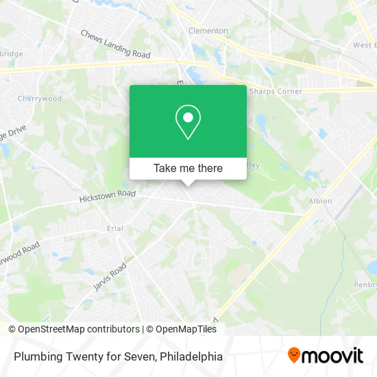 Plumbing Twenty for Seven map