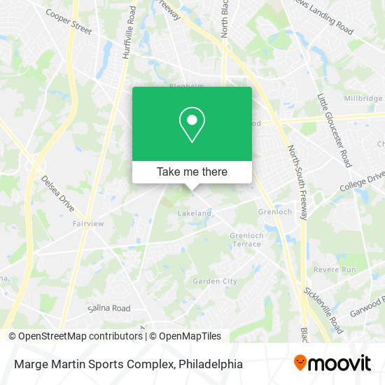 Mapa de Marge Martin Sports Complex