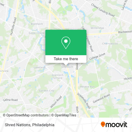 Shred Nations map