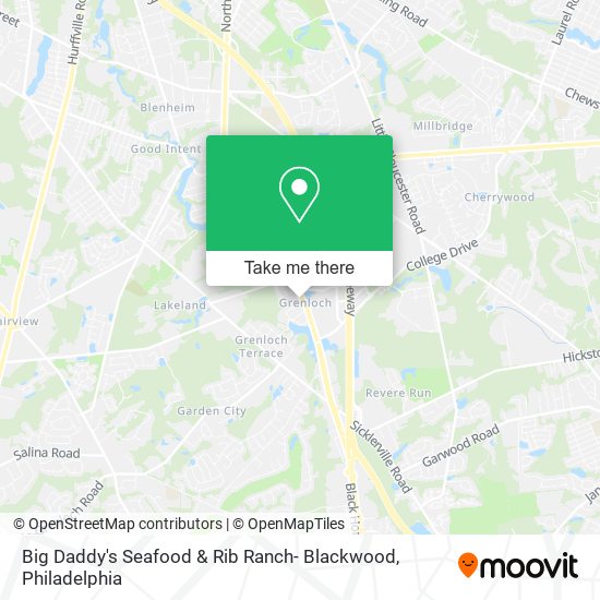 Mapa de Big Daddy's Seafood & Rib Ranch- Blackwood