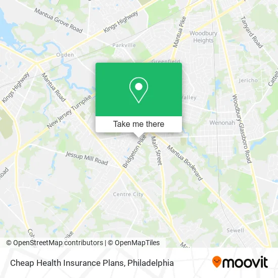 Cheap Health Insurance Plans map