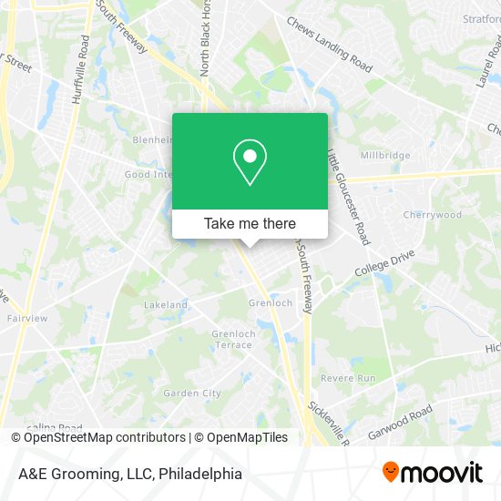 Mapa de A&E Grooming, LLC