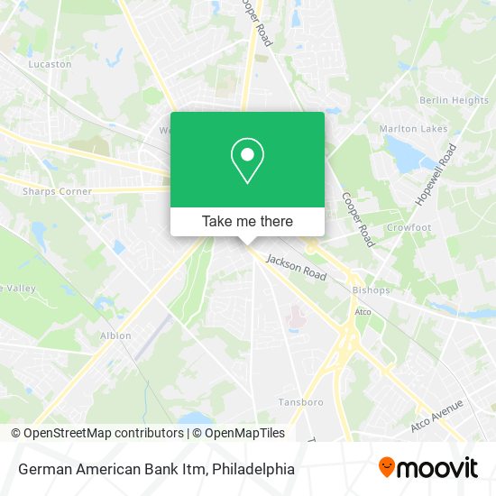 Mapa de German American Bank Itm