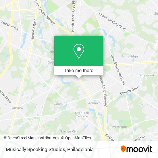 Mapa de Musically Speaking Studios