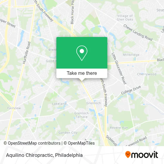 Aquilino Chiropractic map