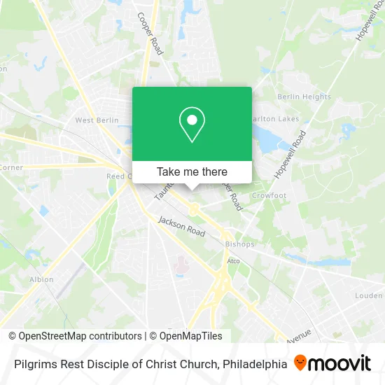 Pilgrims Rest Disciple of Christ Church map