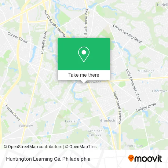 Huntington Learning Ce map