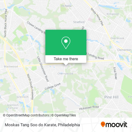 Moskas Tang Soo do Karate map