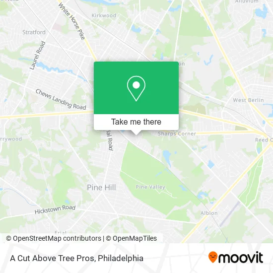 A Cut Above Tree Pros map