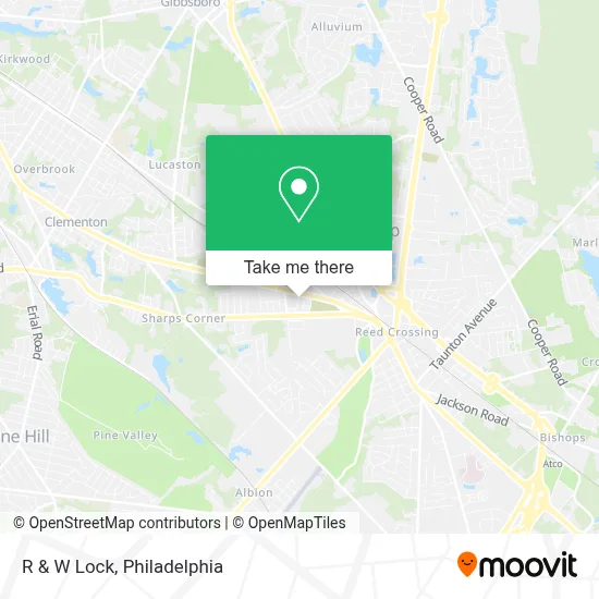 R & W Lock map