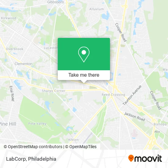 LabCorp map