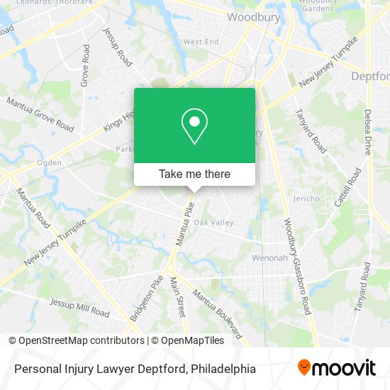 Personal Injury Lawyer Deptford map