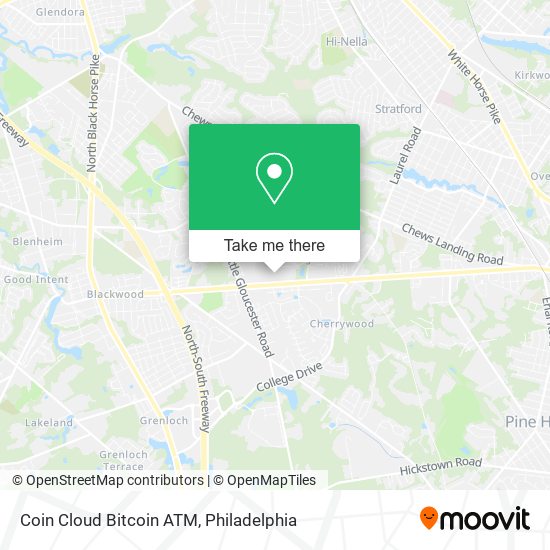 Mapa de Coin Cloud Bitcoin ATM