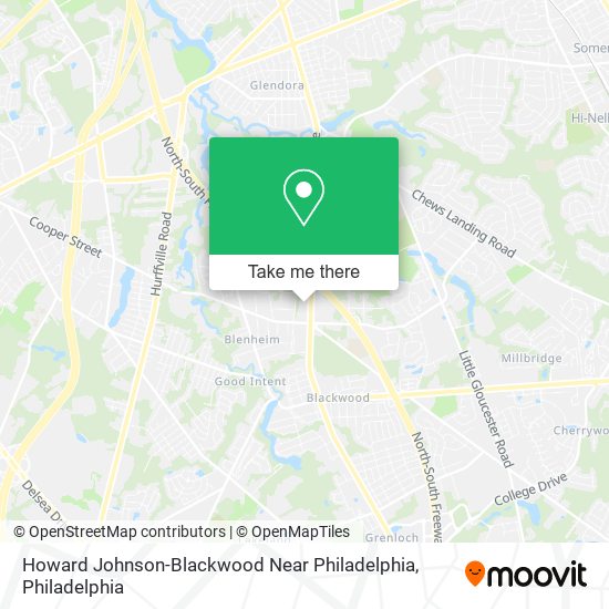 Howard Johnson-Blackwood Near Philadelphia map
