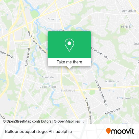Mapa de Balloonbouquetstogo