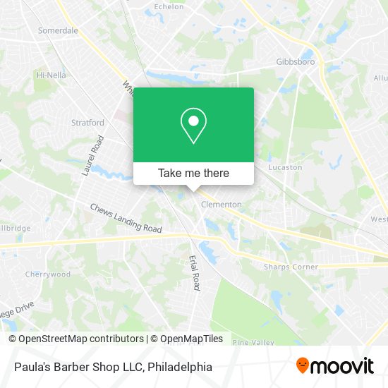 Paula's Barber Shop LLC map