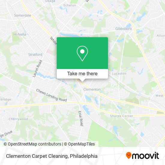 Mapa de Clementon Carpet Cleaning
