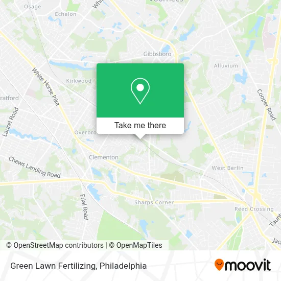 Green Lawn Fertilizing map