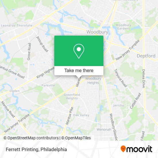 Ferrett Printing map