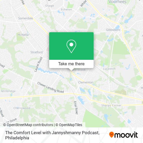 The Comfort Level with Jannyshmanny Podcast map