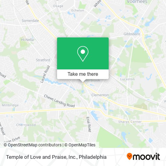 Temple of Love and Praise, Inc. map
