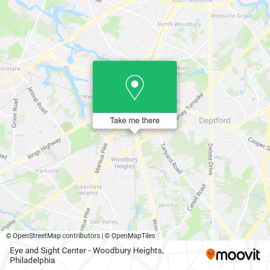 Mapa de Eye and Sight Center - Woodbury Heights