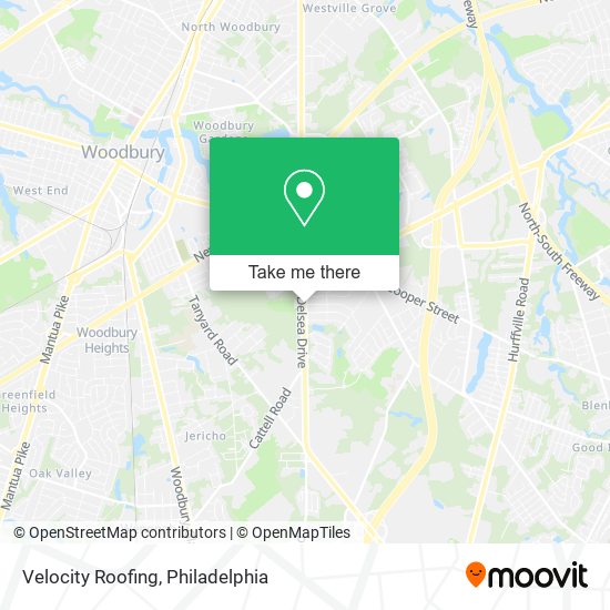 Velocity Roofing map