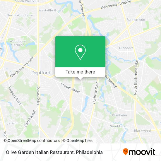 Mapa de Olive Garden Italian Restaurant