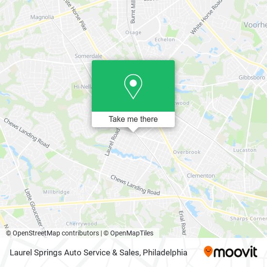 Laurel Springs Auto Service & Sales map